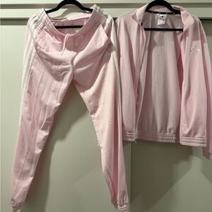 Adidas Pink Tracksuit Set